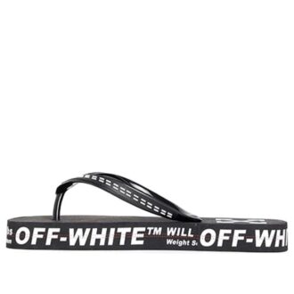c/o virgil abloh chanclas industriales en blanco y negro para hombre