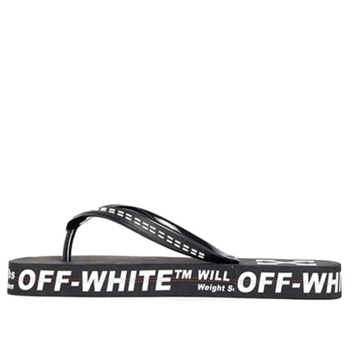 c/o virgil abloh chanclas industriales en blanco y negro para hombre