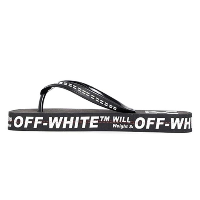 c/o virgil abloh chanclas industriales en blanco y negro para hombre