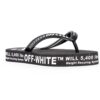 c/o virgil abloh chanclas industriales en blanco y negro para hombre