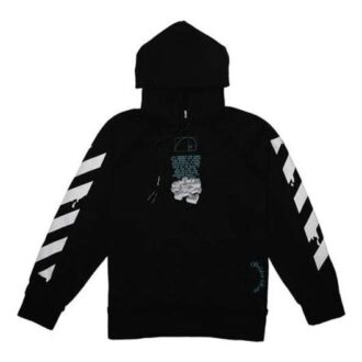 c/o virgil abloh chaqueta para hombre negra con flechas que gotean incompiuto