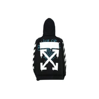 c/o virgil abloh chaqueta para hombre negra con flechas que gotean incompiuto