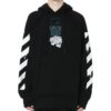 c/o virgil abloh chaqueta para hombre negra con flechas que gotean incompiuto