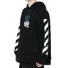 c/o virgil abloh chaqueta para hombre negra con flechas que gotean incompiuto