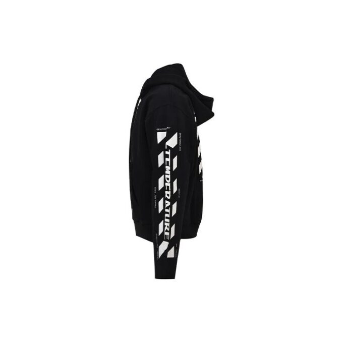 C/o Virgil Abloh Diag Temperature Cropped para hombre, negro