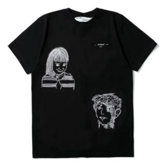 C/O VIRGIL ABLOH Estampado de caracteres pequeños, pantalones cortos, versión estándar, negro