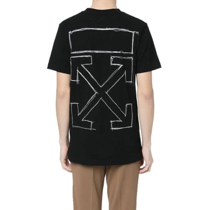 C/O VIRGIL ABLOH Estampado de caracteres pequeños, pantalones cortos, versión estándar, negro