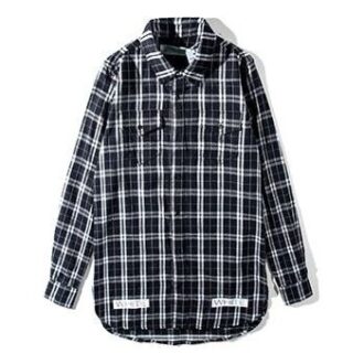 C O VIRGIL ABLOH FW 16FW Camisa a cuadros negra y blanca «Black White»