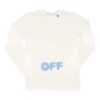 C O VIRGIL ABLOH FW Camiseta de manga larga «White Blue»