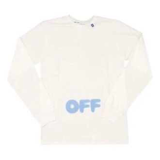 C O VIRGIL ABLOH FW Camiseta de manga larga «White Blue»