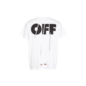 C O VIRGIL ABLOH FW CUT Camiseta de manga corta con letras Blanco