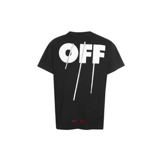 C O VIRGIL ABLOH FW CUT Camiseta de manga corta con letras Negro