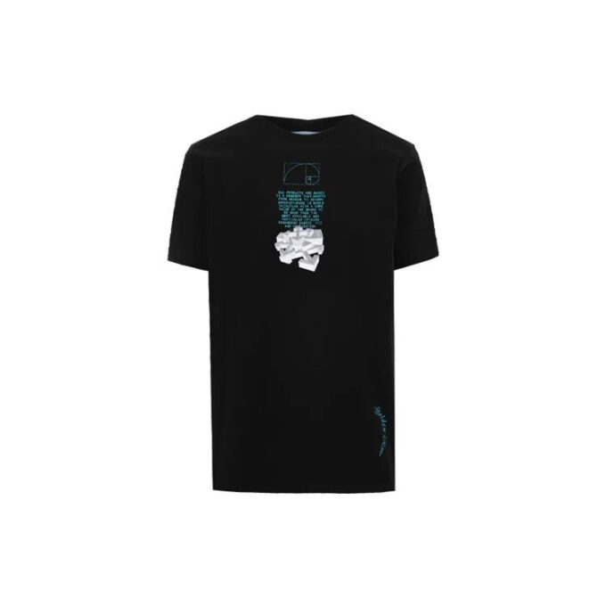 C/O Virgil Abloh Hombre Negro Fibonacci Dripping Arrows Slim