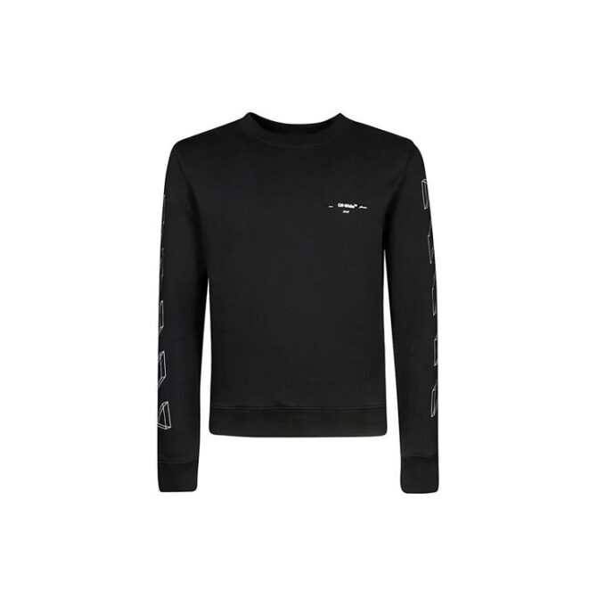 C O Virgil Abloh Jersey 3D Diag Lines «Negro Blanco»