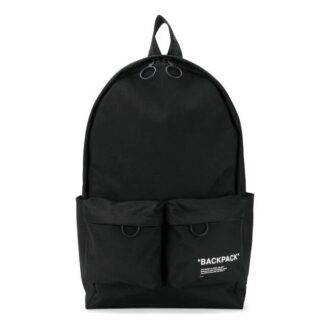 c/o Virgil Abloh Mochila negra para hombre con Quote