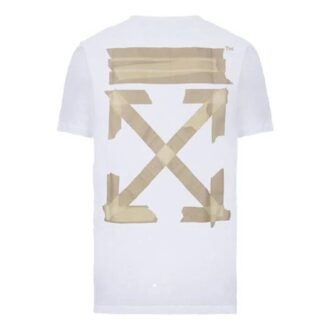 C/O Virgil Abloh Pantalón slim blanco con Tape Arrow
