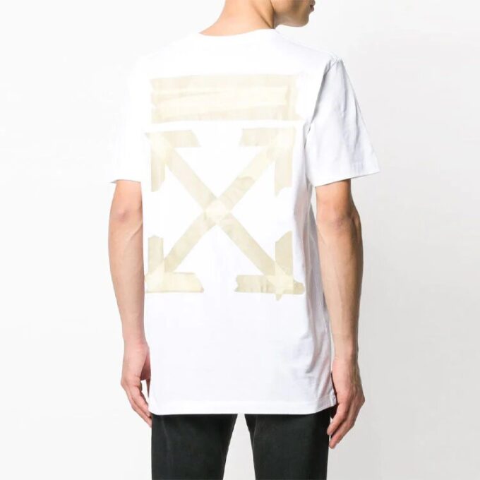 C/O Virgil Abloh Pantalón slim blanco con Tape Arrow