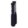 Calcetines con rayas y letras Wing Off, un par, negros