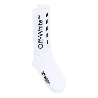 Calcetines de media caña Diag «Blanco Negro»