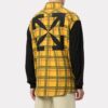 Camisa a cuadros grande amarilla para hombre de Off-White