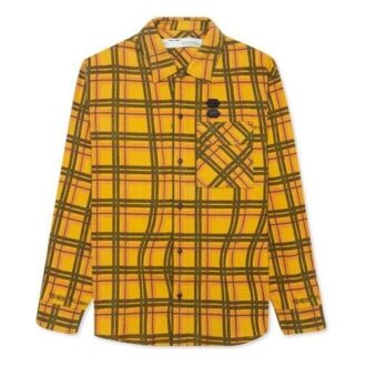 Camisa amarilla a cuadros para hombre de Off-White