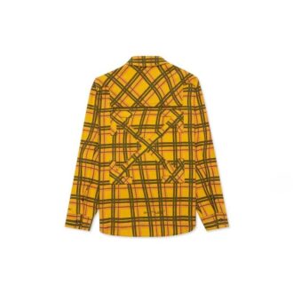 Camisa amarilla a cuadros para hombre de Off-White