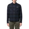 Camisa azul de franela a cuadros con flechas Off-White para hombre
