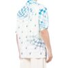 Camisa azul de pantalón corto con estampado de logotipo para hombre de Off-White
