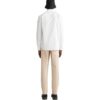 Camisa blanca de manga larga con estampado de rayas diagonales y bolsillos para hombre de Off-White, colección FW22