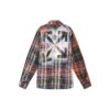 Camisa de cuadros de franela con estampado serigrafiado