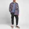 CAMISA DE FRANELA A CUADROS AZUL C/O VIRGIL ABLOH OW
