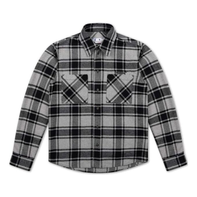Camisa de franela a cuadros con flechas