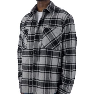 Camisa de franela a cuadros con flechas