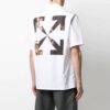 Camisa de manga corta con estampado de flechas de la colección SS21, versión blanca