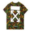 Camisa de manga corta con flechas de camuflaje verde