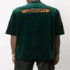 Camisa de manga corta FW20 Camisa de manga corta de terciopelo para hombre, verde