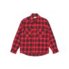 Camisa de manga larga a cuadros con estampado de flechas, color rojo
