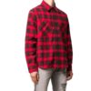 Camisa de manga larga a cuadros con estampado de flechas, color rojo