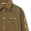 Camisa de manga larga con parche del logotipo en diagonal