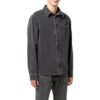 Camisa de manga larga con solapas Off-White para hombre, colección primavera-verano 2022, en Denim gris