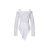 Camisa de manga larga Off-White en blanco