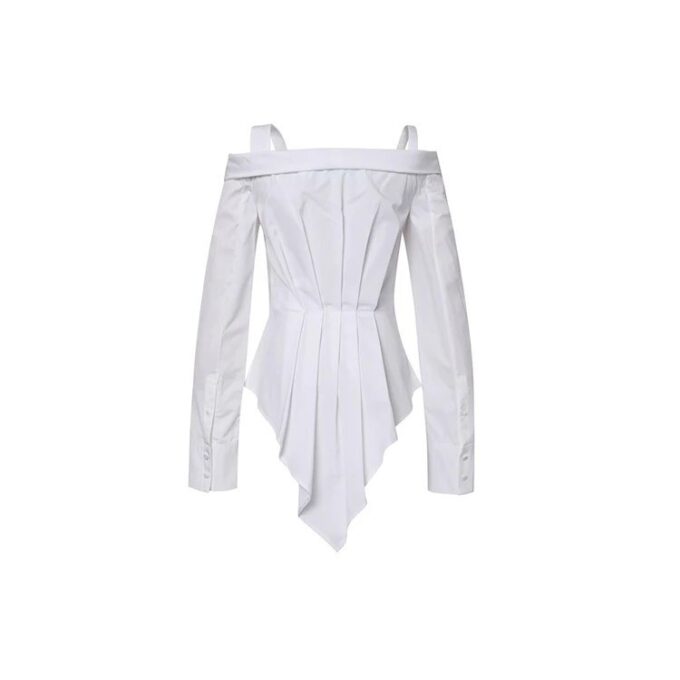 Camisa de manga larga Off-White en blanco