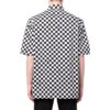 Camisa de pantalón corto a cuadros con solapa para hombre de Off-White, color negro