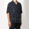 Camisa de pantalón corto con estampado festivo de pintor