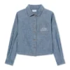 Camisa de pijama de denim de cambray