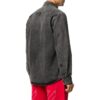 Camisa Denim de manga larga con logo estampado para hombre, color negro