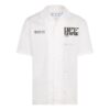 Camisa informal de corte holgado con estampado de flechas grandes, colección FW21, color blanco