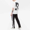 Camisa informal de corte holgado con estampado de flechas grandes, colección FW21, color blanco