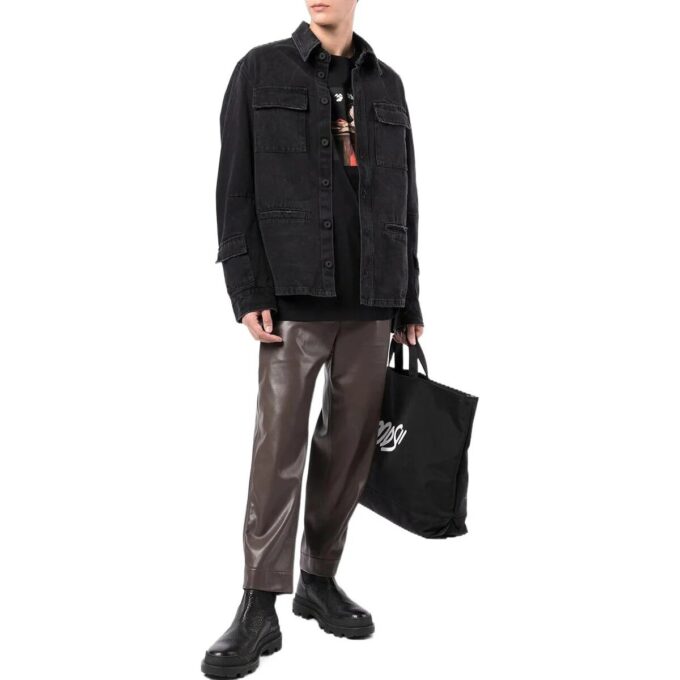 Camisa informal de manga larga de Off-White para hombre, colección Otoño-Invierno 2022, de color negro Denim