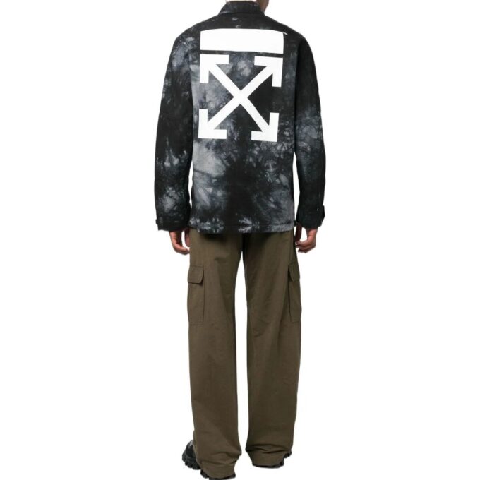 Camisa oversize Arrow Tie Dye «Negro»
